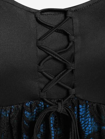 ROSE GAL Women Plus Size Lace-up Gothic Tee Witch Halloween Costume Bell Sleeves T-Shirt in Saudi Arabia