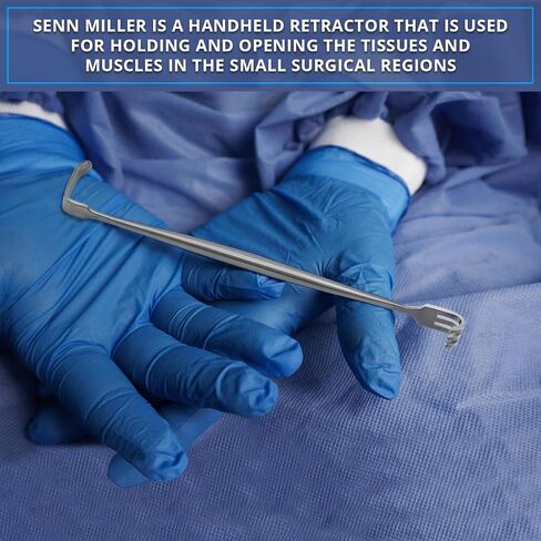 Senn Miller Surgical Deter ، 6.375 inch ، مزدوج نهاية ، من أجل الأمراض الجلدية والفولاذ المقاوم للصدأ الصلب الشارب والفولاذ (b/b بلانت/بلانت) in Kuwait