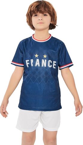 قمصان كرة القدم للأطفال الأولاد والبنات ، شباب كرة القدم ، يمارس ملابس التدريب على التدريب على كرة القدم. in Kuwait