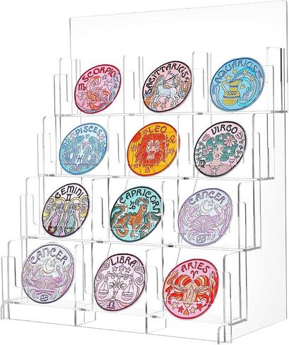 Acrylic Sticker Display Stand, Sticker Holder Display for Vendor Events, Card Rack Display Stand, Portable Display Rack in Saudi Arabia
