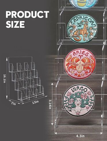 Acrylic Sticker Display Stand, Sticker Holder Display for Vendor Events, Card Rack Display Stand, Portable Display Rack in Saudi Arabia