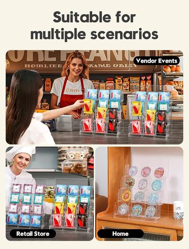 Acrylic Sticker Display Stand, Sticker Holder Display for Vendor Events, Card Rack Display Stand, Portable Display Rack in Saudi Arabia