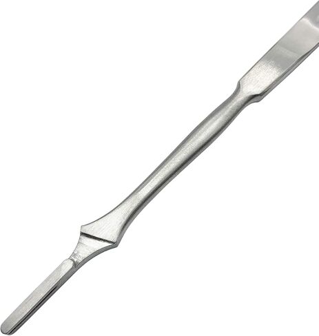 Bard Parker Scalpel Handle, Autoclaveable 12.5 cm German Stainless Steel Surgical Scalpel Handles with Ruler for 10-17 Dermaplaning Scalpel Blades (Handle No. 3, Pack of 1) in Kuwait