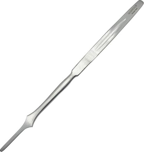 Bard Parker Scalpel Handle, Autoclaveable 12.5 cm German Stainless Steel Surgical Scalpel Handles with Ruler for 10-17 Dermaplaning Scalpel Blades (Handle No. 3, Pack of 1) in Kuwait
