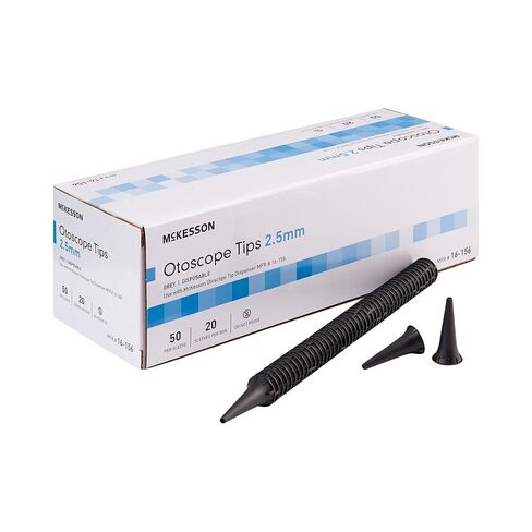 McKesson Otoscope Tips, Ear Speculum, Disposable, 2.5 mm, Gray, 1000 Count, 1 Pack in Saudi Arabia