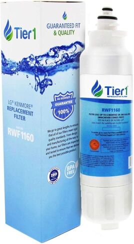 Tier1 ADQ73613401 Refrigerator Water Filter 2-pk | Replacement for LG LT800P, ADQ73613402, Kenmore 9490, 46-9490, 469490, ADQ73613408, DWF-35, Fridge Filter in Kuwait