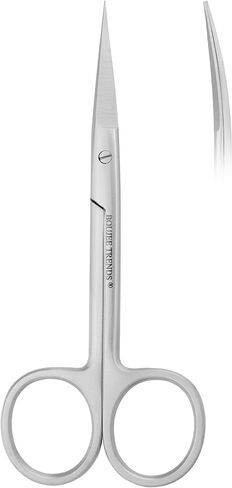 مقص Iris Micro تشريح 4.5 بوصة من النقطة الدقيقة العلامة الطبية لخياطة اللثة ، مقص طب الأسنان مثالي للأطباء والممرضات والطلاب والتعليم والتدريب (1pc ، الأمراض القلبية الوعائية) in Kuwait