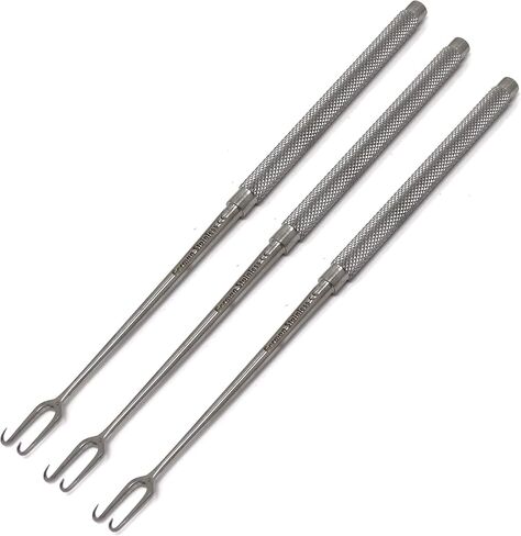 Premium Quality Joseph Skin Hook 6.25", with 2 Sharp Prongs 5mm Apart, Stainless Steel (3) in Saudi Arabia