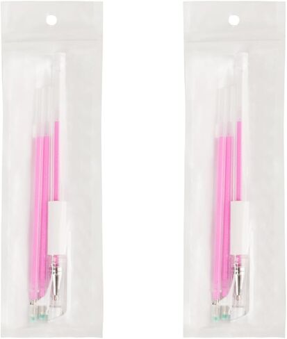TEONEI Eyebrow microblading Marker Pen,Skin Marker Pen,Eyebrow Permanent Makeup Position Mapping Mark Tools (Pink) in Kuwait