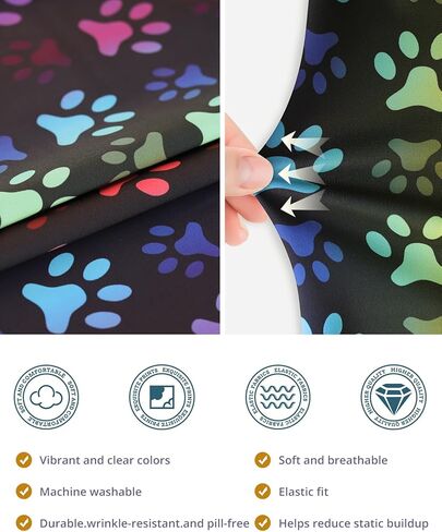 قبعة فرك ذيل الحصان للنساء-غطاء جراحي قوس قزح الأسود مع الأزرار ، والتعرق والطباعة على الوجهين ، وقبعة جراحية قابلة للتعديل للنساء لتأمين شعر طويل ويساعد على تقليل تراكم ثابت in Kuwait