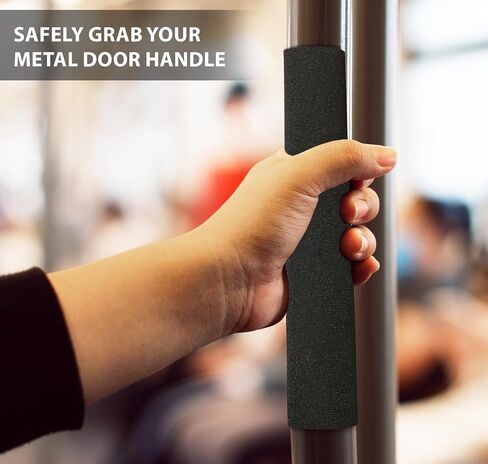 Door Handle Cover for Commercial Business Door Handles; No More Hot Handles (Grey) in Kuwait