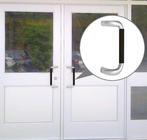 Door Handle Cover for Commercial Business Door Handles; No More Hot Handles (Grey) in Kuwait