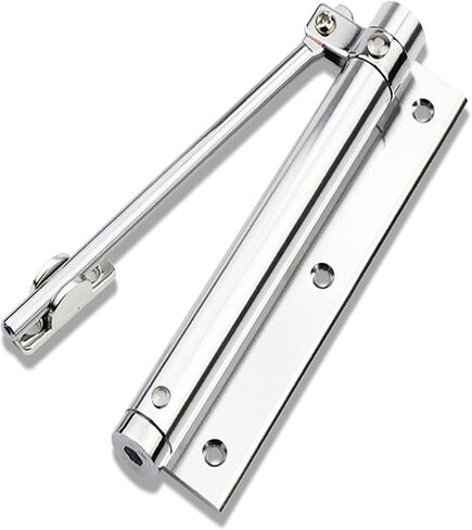 Zeng Automatic Door أقرب ، 304 من الفولاذ المقاوم للصدأ ، مركبة السطح ، ربيع قابل للتعديل ، التجاري والسكني (الفضة) in Saudi Arabia
