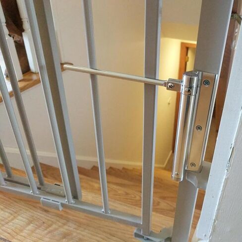 Zeng Automatic Door أقرب ، 304 من الفولاذ المقاوم للصدأ ، مركبة السطح ، ربيع قابل للتعديل ، التجاري والسكني (الفضة) in Saudi Arabia
