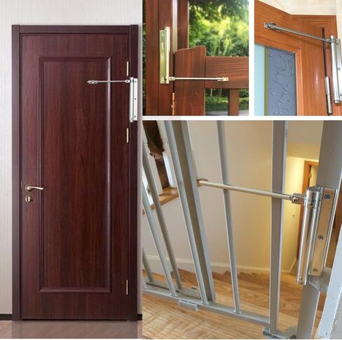 Zeng Automatic Door أقرب ، 304 من الفولاذ المقاوم للصدأ ، مركبة السطح ، ربيع قابل للتعديل ، التجاري والسكني (الفضة) in Saudi Arabia