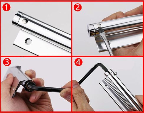 Zeng Automatic Door أقرب ، 304 من الفولاذ المقاوم للصدأ ، مركبة السطح ، ربيع قابل للتعديل ، التجاري والسكني (الفضة) in Saudi Arabia