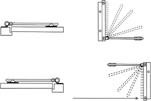 Zeng Automatic Door أقرب ، 304 من الفولاذ المقاوم للصدأ ، مركبة السطح ، ربيع قابل للتعديل ، التجاري والسكني (الفضة) in Saudi Arabia