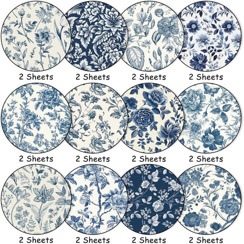 24 Sheets Greenery Floral Pattern Paper Sage Green Flower Leaves Scrapbook Specialty Double Sided Craft Paper for DIY Card Making Photo Album Decor, 6 x 6 Inch in Saudi Arabia