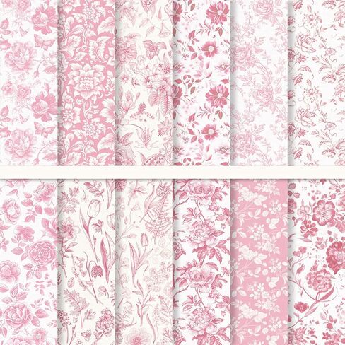 24 Sheets Greenery Floral Pattern Paper Sage Green Flower Leaves Scrapbook Specialty Double Sided Craft Paper for DIY Card Making Photo Album Decor, 6 x 6 Inch in Saudi Arabia