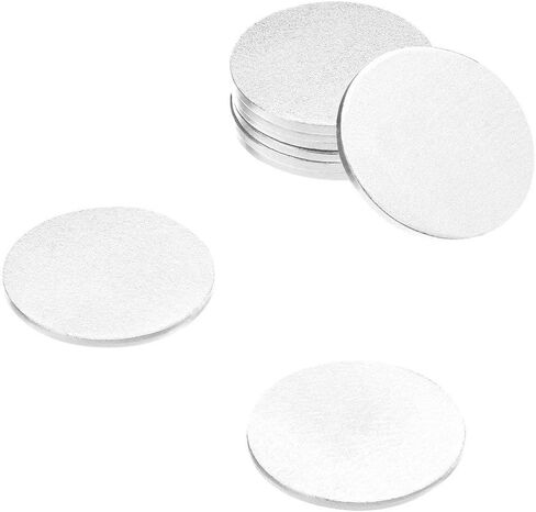 totalElement 1.25 Inch Steel Disc with 3M Adhesive, Blank Metal Strike Plates (36 Pack) in Kuwait