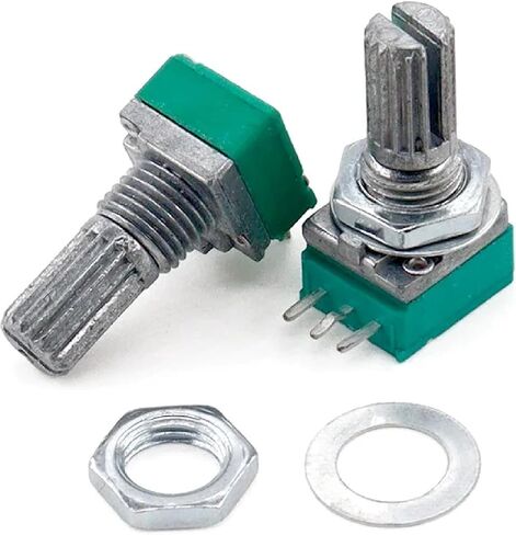 RV097 Rotary Potentiometer, 3-8 Pin, Multiple Resistance Values B5K-500K, Adjustable Volume Control (5K) in Saudi Arabia