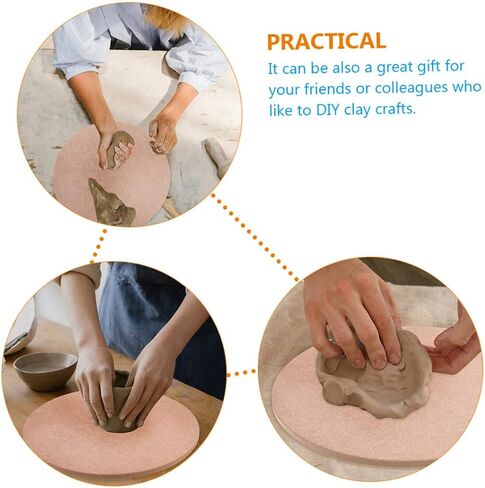 Sculpture Base Adult Crafts 4pcs Pottery Bats for Throwing Wedging Board for Pottery Wedging Board Ceramic Pottery Base Pottery Material Clay Crafts Drying Board Turntable Ceramics in Saudi Arabia