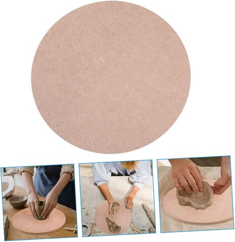 Sculpture Base Adult Crafts 4pcs Pottery Bats for Throwing Wedging Board for Pottery Wedging Board Ceramic Pottery Base Pottery Material Clay Crafts Drying Board Turntable Ceramics in Saudi Arabia