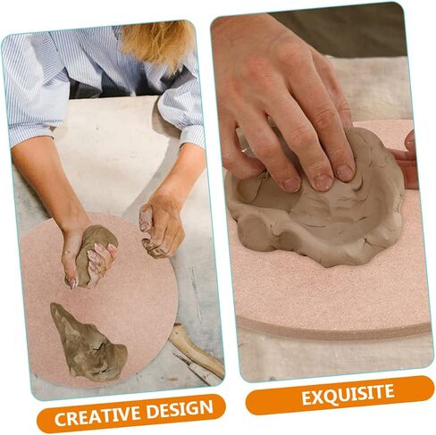 Sculpture Base Adult Crafts 4pcs Pottery Bats for Throwing Wedging Board for Pottery Wedging Board Ceramic Pottery Base Pottery Material Clay Crafts Drying Board Turntable Ceramics in Saudi Arabia