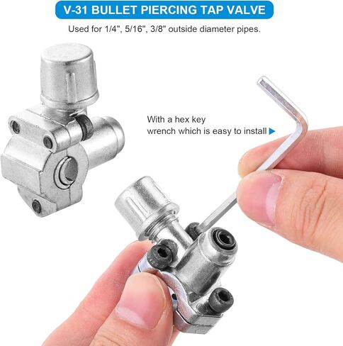 مجموعة صمامات الوصول إلى الخدمة ، 20pc صمام خدمة الوصول 1/4 '' SAE x 1/4 '' OD X 3.54 '' STEM Core Brass Copper Revigerator Set ، in Kuwait