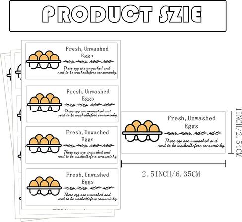 600 Pcs Farm Fresh Egg Carton Labels 600 Pcs Please Return Egg Carton Stickers 200 Pcs Double-Sided Egg Handling Instruction Cards Fresh Farm Egg Packaging Set for Eggs Care (Egg Set) in Saudi Arabia