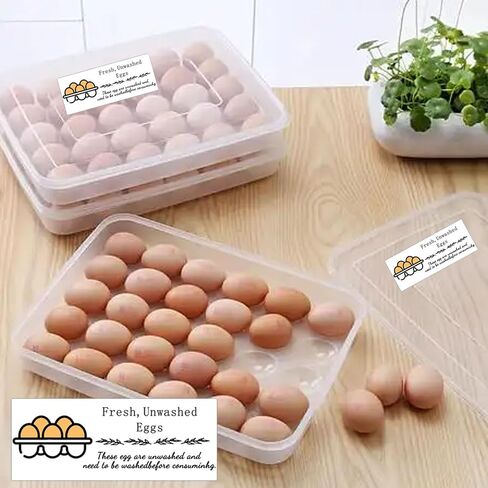 600 Pcs Farm Fresh Egg Carton Labels 600 Pcs Please Return Egg Carton Stickers 200 Pcs Double-Sided Egg Handling Instruction Cards Fresh Farm Egg Packaging Set for Eggs Care (Egg Set) in Saudi Arabia