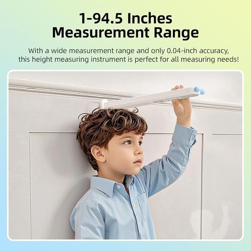 Umimile Portable Height Measurement for Kids- Handheld Cordless Infrared Height Stadiometer Device for Kids and Adults, Digital Height Measurement Tool Scale 240 cm / 94.5 inches (Pink) in Saudi Arabia