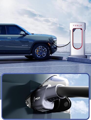 2-in-1 CCS & J1772 to Tesla Adapter, DC/AC Tesla Charger with Level 1 2 3 NACS Adapter Compatible with Model 3/Y/S/X and Cybertruck in Saudi Arabia