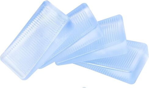 8 Pcs Rubbery Clear Table Shims, Level Wedge for Home Improvement, Table, Bed, Toilet, Hot Tub Restaurant Appliance Shims, DIY Wedge Levelers (5mm) in Kuwait