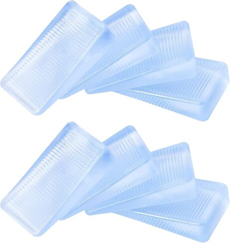 8 Pcs Rubbery Clear Table Shims, Level Wedge for Home Improvement, Table, Bed, Toilet, Hot Tub Restaurant Appliance Shims, DIY Wedge Levelers (5mm) in Kuwait