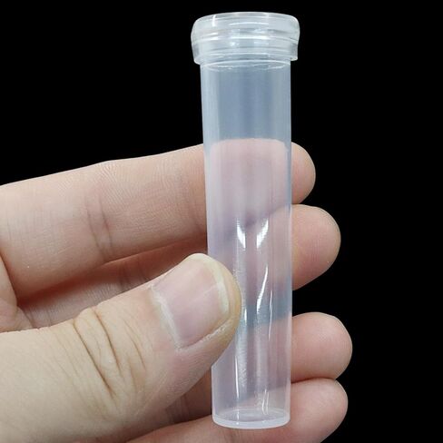 50Pcs Plastic Stem Water Tubes, Clear Flower Vials with Soft Rubber Lids, 2.8 Inches Rose Water Tubes for Fresh Arrangement(Clear) in Kuwait