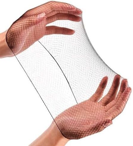 Invisible Hair Nets for Women & Men | Pack of 100 | Elastic 24" Mesh Hair Net for Buns, Long Hair & Short Hair - Hairnets for Ballet Dancers, Sleeping, Wig Storage, Food Service & More in Saudi Arabia