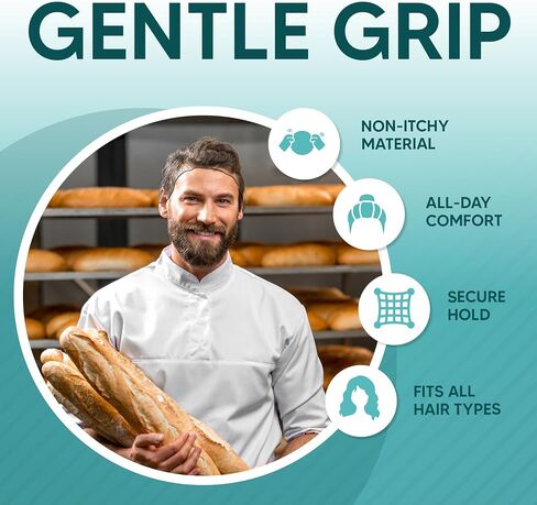 Invisible Hair Nets for Women & Men | Pack of 100 | Elastic 24" Mesh Hair Net for Buns, Long Hair & Short Hair - Hairnets for Ballet Dancers, Sleeping, Wig Storage, Food Service & More in Saudi Arabia