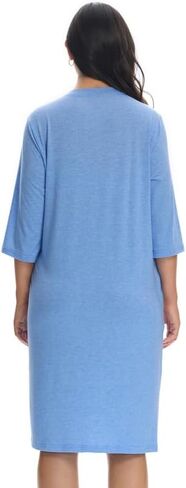 Post Surgery Hospital Gown for Women with Zipper, 4 Drain Pockets, 3/4 Sleeves, 2 Side Pockets, Mastectomy Recovery Dress in Kuwait