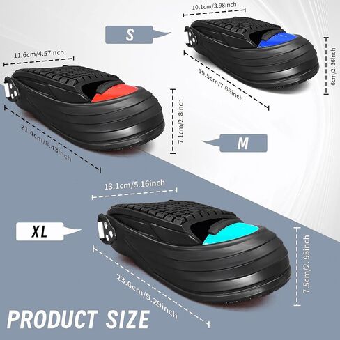 Steel Toe Covers for Shoes Safety Overshoes - CE/ASTM Certified Slip Resistant Overshoes with Ultra-Light Titanium Alloy Toe Cap, Oilproof（FO）& Acid and Alkali Resistant for Industrial Work in Saudi Arabia