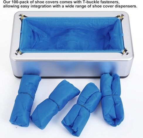 موزع تغطية الأحذية مع أغطية الأحذية 200 في المائة يمكن التخلص منها وسهلة الاستخدام لتغطية الأحذية التلقائي للحفلة ، ويناسب حجم ما يصل إلى 11 رجلاً أمريكي in Kuwait