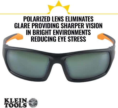 Klein Tools 60164 Safety Glasses, Professional PPE Protective Eyewear with Full Frame, Scratch Resistant and Anti-Fog, Gray Lens in Saudi Arabia