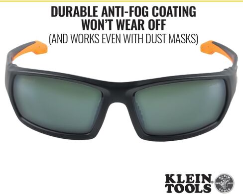 Klein Tools 60164 Safety Glasses, Professional PPE Protective Eyewear with Full Frame, Scratch Resistant and Anti-Fog, Gray Lens in Saudi Arabia