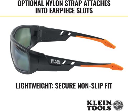 Klein Tools 60164 Safety Glasses, Professional PPE Protective Eyewear with Full Frame, Scratch Resistant and Anti-Fog, Gray Lens in Saudi Arabia