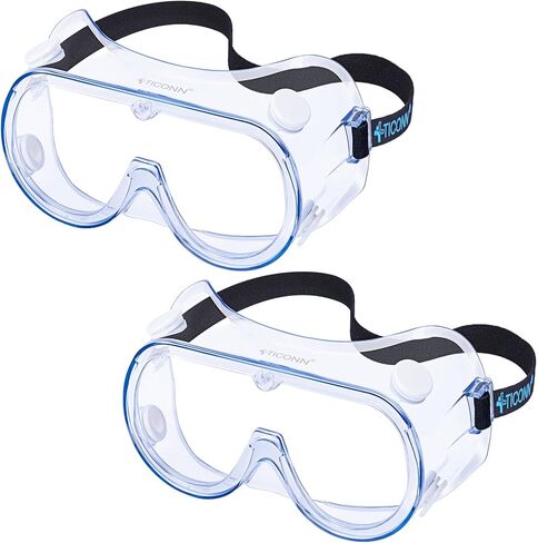 نظارات السلامة المضادة لمكافحة FOG ، HD Clear Over-Glasses Protection ، ANSI Z87.1 LAB نظارات مختبرية للكيمياء ، الصناعية in Kuwait