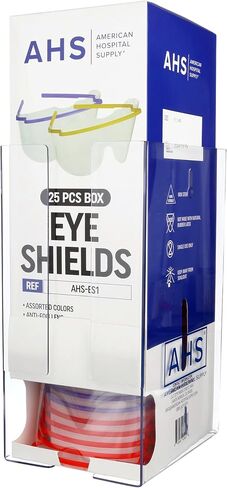 Eye Shield [Box of 25] Pre-Assembled Eye Protective Glasses, Protective Eyewear PPE for Hospitals with Optical-Grade Lenses, Lightweight Frame | Eye Protection Equipment in Saudi Arabia