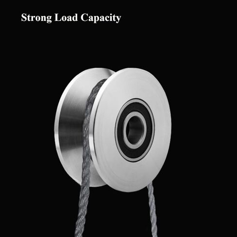 Sliding Gate Wheel Stainless Steel V Groove Wheel Heavy Duty Conveyor Rollers Industrial Caster Ball Bearing Pulley Rolling Gate Hardware Kit for Garage Door Machinery in Kuwait