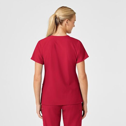 WonderWink Womens Stylized V-Neck Top Medical Scrubs Shirt, Navy, X-Large US in Saudi Arabia