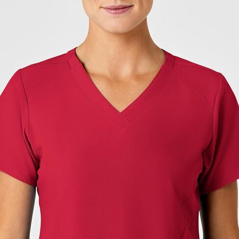 WonderWink Womens Stylized V-Neck Top Medical Scrubs Shirt, Navy, X-Large US in Saudi Arabia