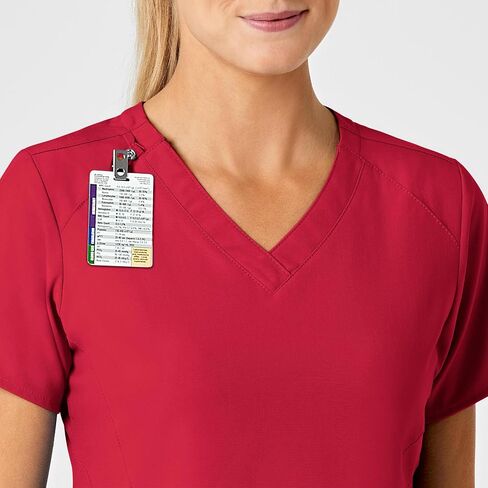 WonderWink Womens Stylized V-Neck Top Medical Scrubs Shirt, Navy, X-Large US in Saudi Arabia